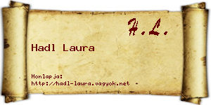 Hadl Laura névjegykártya