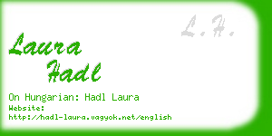 laura hadl business card
